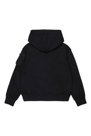 black cotton hoodie DSQUARED KIDS | DQ2735D0AC6DQ900
